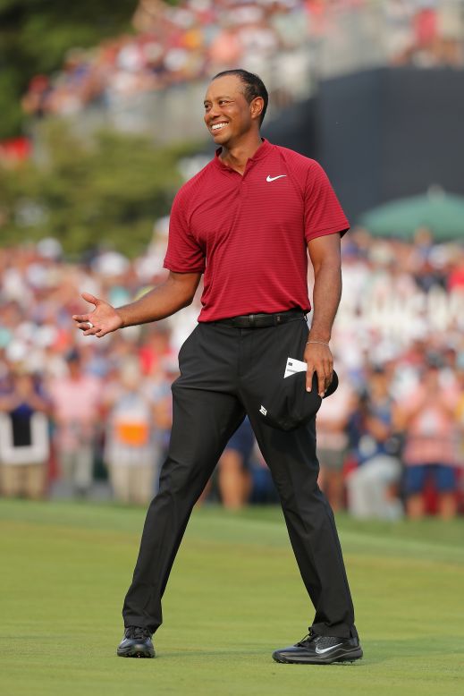 Signs that Woods was back to his best were obvious at August's PGA Championship, where he finished runner-up to Brooks Koepka. It followed an impressive showing at July's British Open, where he briefly topped the leaderboard.