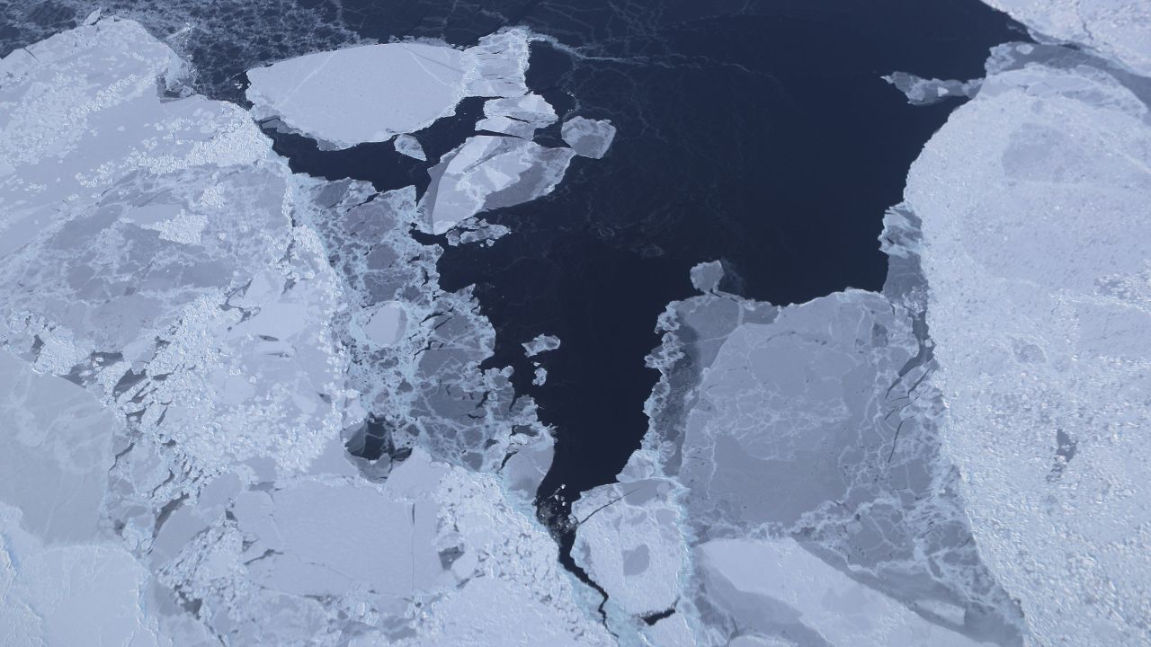 Sea ice is seen from NASA's Operation IceBridge research aircraft off the northwest coast of Greenland. Scientists say the Arctic has been one of the regions hardest hit by climate change.