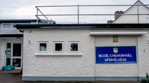 Scoil Chearbhaill Uí Dhálaigh, an Irish-language Catholic school in Leixlip.
