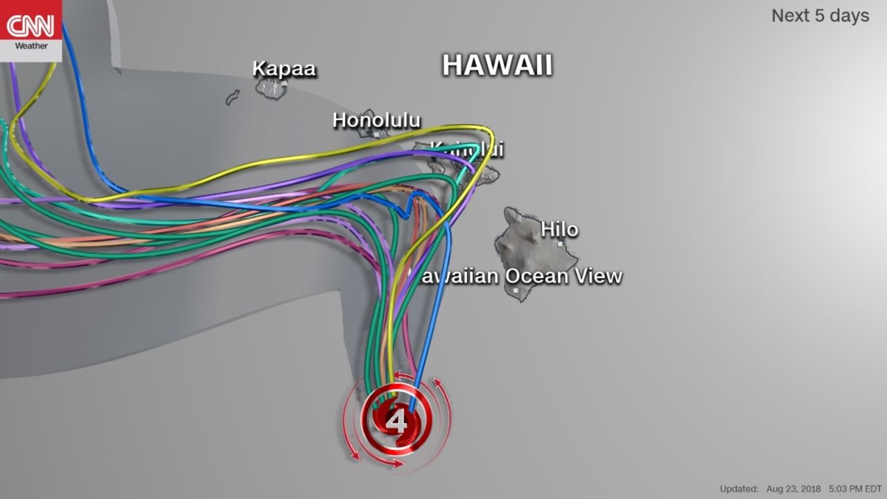 Weather Hurricane Lane Model Plots 0823 6:32p