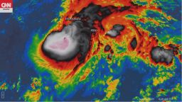 Hurricane Lane is shown in a satellite image from early Friday.