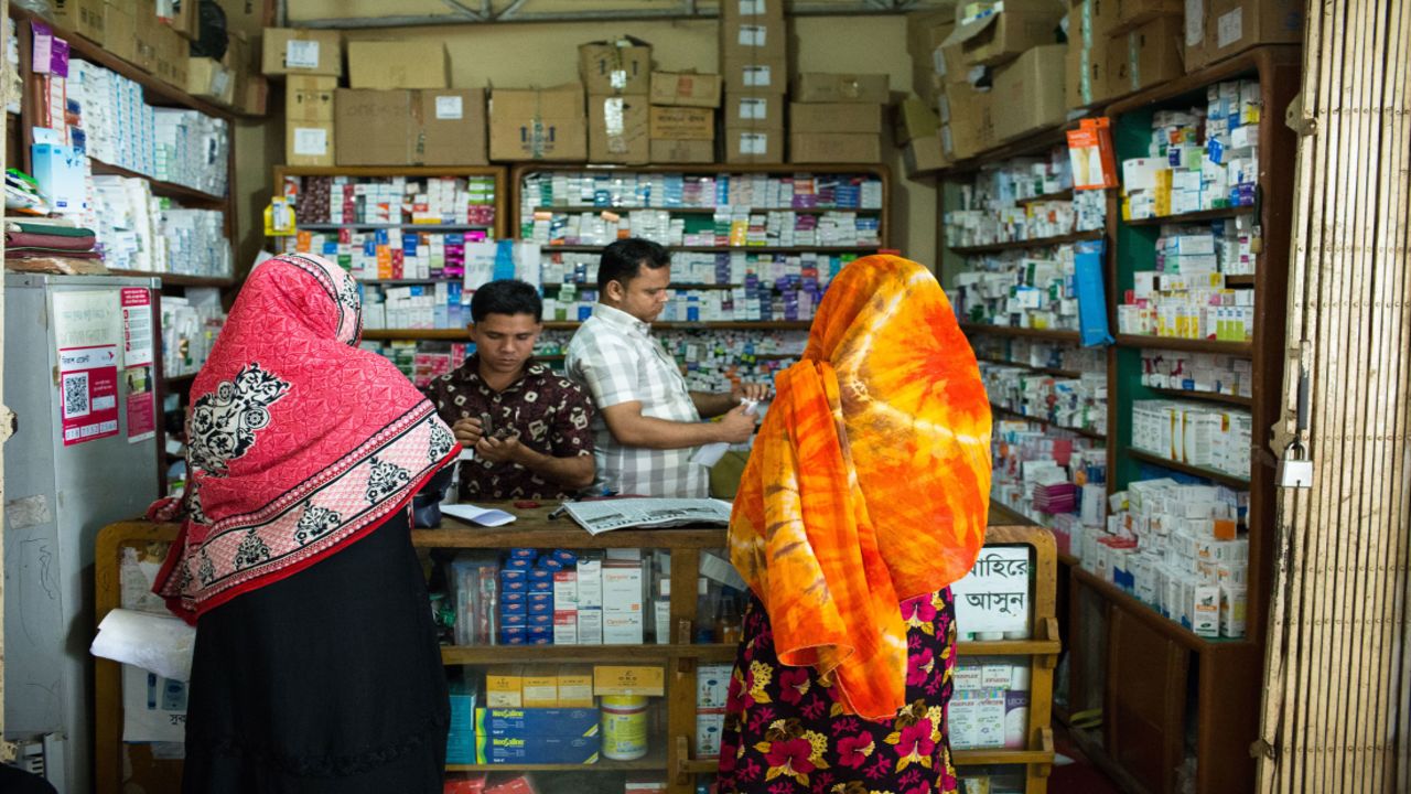 Women who want to get an abortion buy pills in pharmacies like this one in Cox's Bazar.