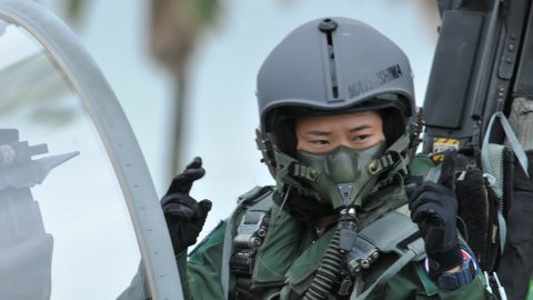 Misa Matsushima, 26, has become Japan's first female fighter pilot.