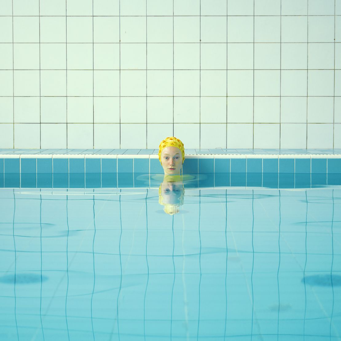A shot from Maria Švarbová photography series, "Swimming Pools."