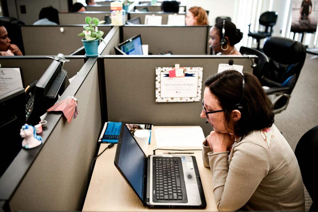 Crisis counselors take calls at Behavioral Health Link.