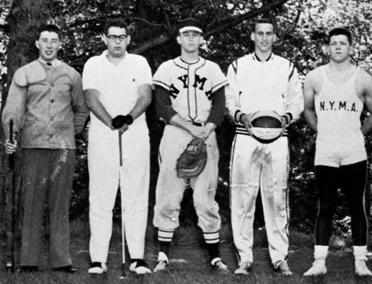 Trump, center, wears a baseball uniform at the New York Military Academy. After he graduated from the boarding school, he went to college. He started at Fordham University before transferring and later graduating from the Wharton School, the University of Pennsylvania's business school.