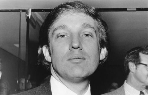 In 1979, Trump attends an event to mark the start of construction of the New York Convention Center.