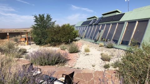 An earthship in Taos' Greater World Community.
