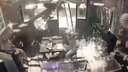 Surveillance video shows coffee shop explosion