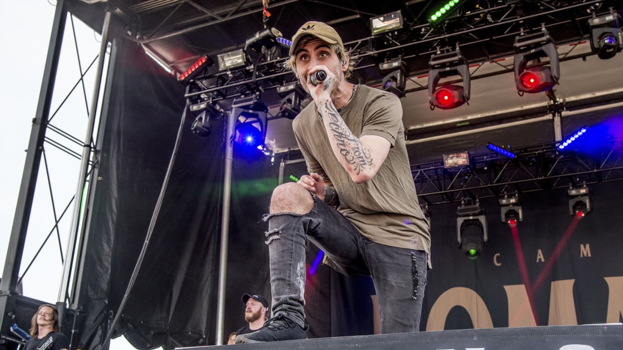 Kyle Pavone of We Came As Romans performs at the Rock On The Range Music Festival in Columbus, Ohio, in May.