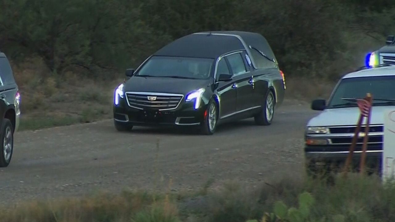 hearse leaving john mccain's home