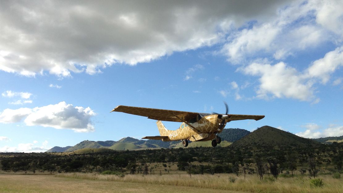 Channel "Out of Africa" in one of Campi Ya Kanzi's private aircraft.