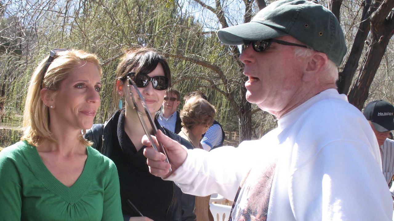 John McCain at his home in Arizona where he spent his last months.