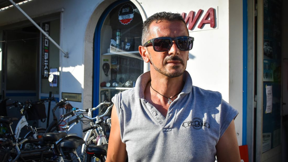 <strong>Rise of the e-bike: </strong>Giuseppe di Comito, who runs Pit Lane, a store specializing in e-bikes, reckons there are as many as 3,400 e-bikes on the island.