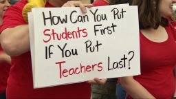 Washington teachers protest and prepare to strike.