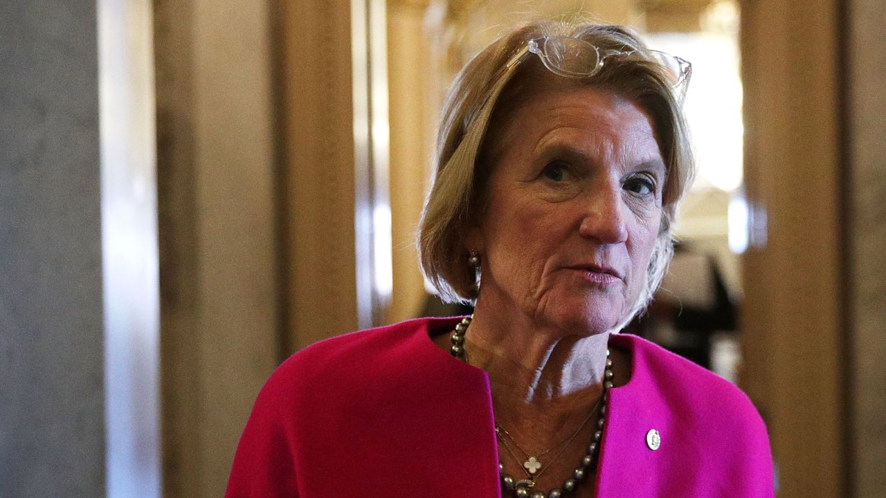 Sen. Shelley Moore Capito speaks to members of the media at the Capitol December 1, 2017 in Washington, DC. 