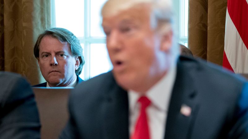 Donald Trump Cant Get His Don Mcgahn Story Straight Cnn Politics 