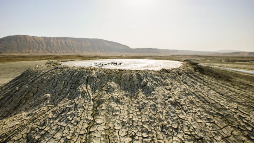 Azerbaijan mud volcanoes