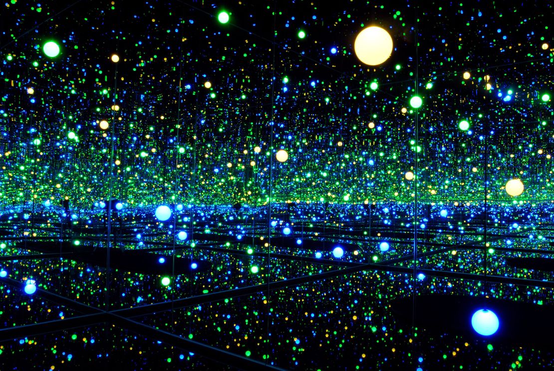 An installation by artist Yayoi Kusama at the Liverpool Biennial, International Festival Of Contemporary Art on October 4, 2008 in Liverpool, England.