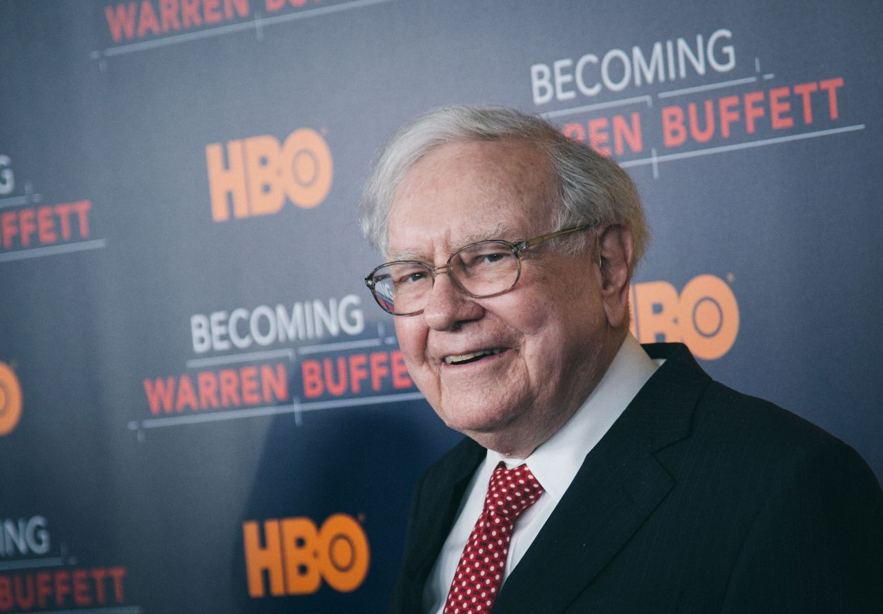 Buffett attends the world premiere of "Becoming Warren Buffett," a documentary about his life, in 2017.