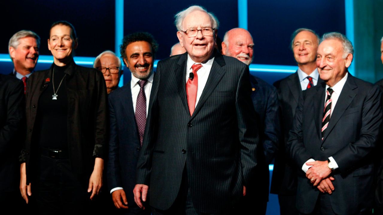 Buffett attends Forbes' 100th anniversary gala in New York in 2017.