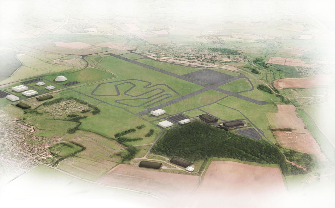 An artist's impression of what the test track could look like. 