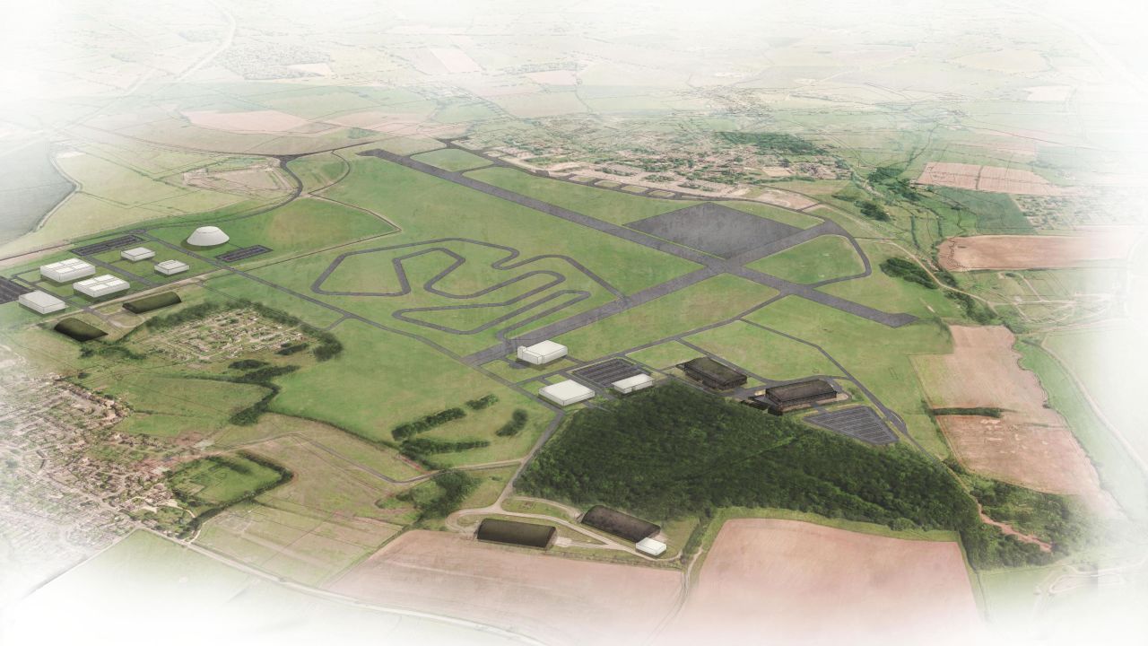 An artist's impression of what the test track could look like.