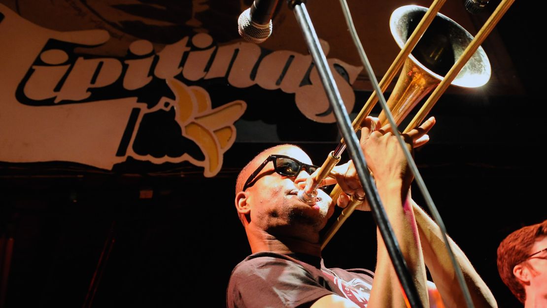 Trombone Shorty performs at Tipitina's in New Orleans.