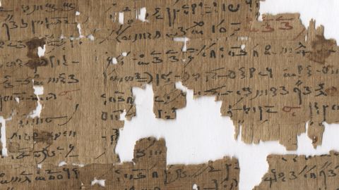 Written in demotic script -- the writing commonly used from 7th Century BC -- this 2nd Century AD papyrus gives various treatments for anal disorders