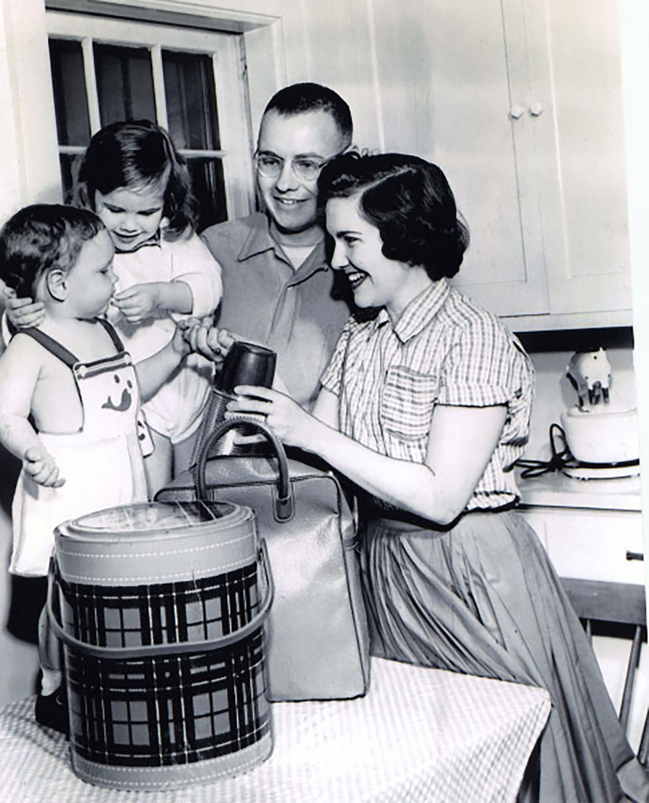 Buffett married his first wife, Susan, in 1952. They had three children together: Peter, Howard and Susan. The latter two are seen here with their parents.