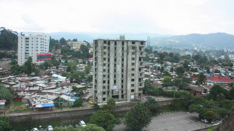 Addis Ababa, a city that has sprawled.