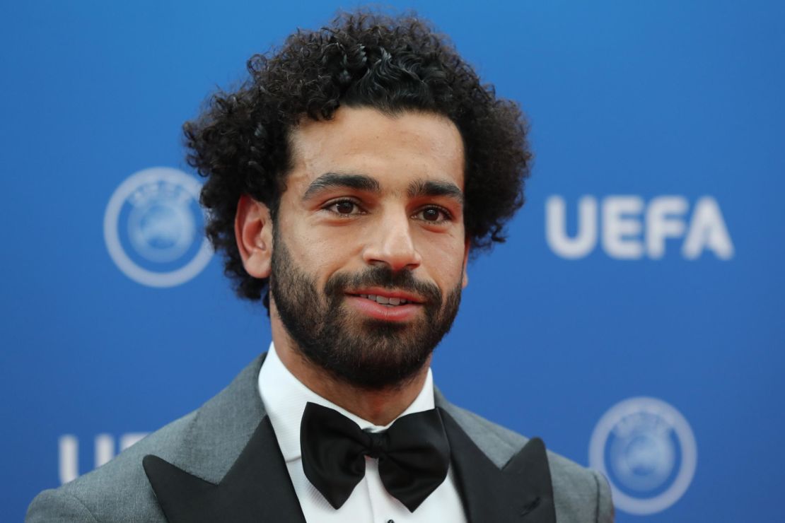 Liverpool forward Mohamed Salah was also in Monaco.