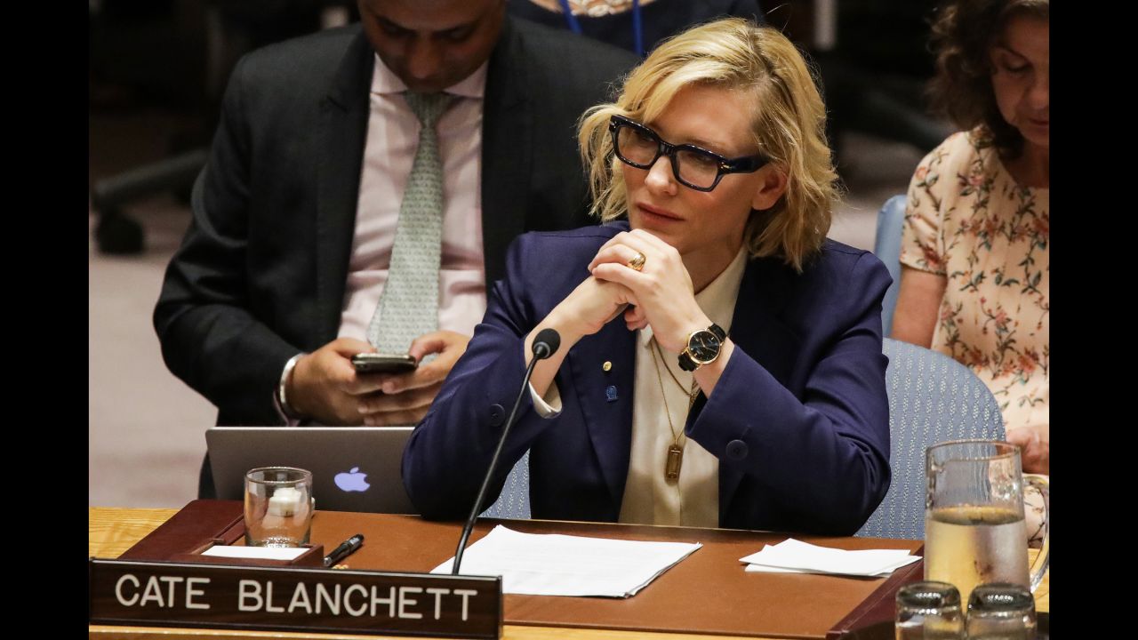 Actress Cate Blanchett, a goodwill ambassador for the United Nations' refugee agency, <a href="http://www.unhcr.org/en-us/news/latest/2018/3/5ab226494/goodwill-ambassador-cate-blanchett-calls-increased-aid-rohingya-refugees.html" target="_blank" target="_blank">spoke on behalf of Rohingya refugees</a> during a meeting of the UN Security Council on Tuesday, August 28. She said that with monsoon season approaching in Bangladesh, refugees need to be adequately protected against flooding and landslides.