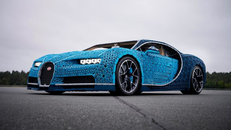 Bugatti chiron made hot sale out of legos