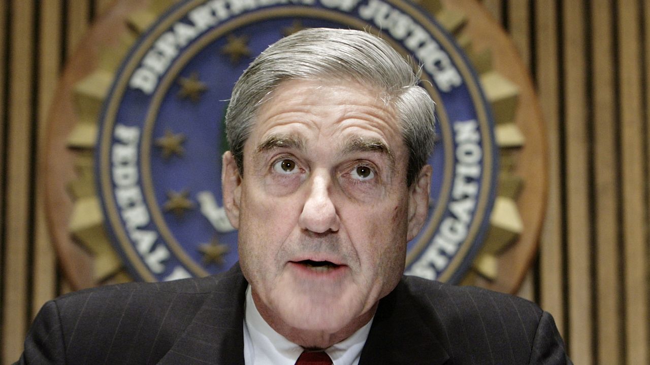 WASHINGTON - MARCH 09:  F.B.I. Director Robert Mueller speaks at a news conference at the bureau's headquaters March 9, 2007 in Washington, DC. Mueller was responding to a report by the Justice Department inspector general that concluded the FBI had committed 22 violations in its collection of information through the use of national security letters. The letters, which the audit numbered at 47,000 in 2005, allow the agency to collect information like telephone, banking and e-mail records without a judicially approved subpoena.   (Photo by Chip Somodevilla/Getty Images)