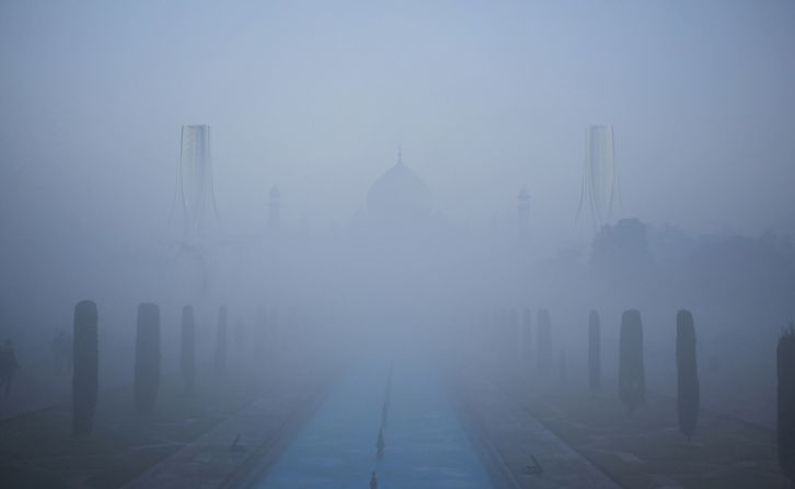 Znera also created illustrations of a polluted Agra, home of the Taj Mahal. In real life, the iconic tomb's white marble facades have experienced discoloration due to air pollution, according to the petitioner in a long-running legal case which went to<a href="https://edition.cnn.com/2018/05/02/asia/taj-mahal-pollution-color-change-intl/index.html"> India's Supreme Court in May</a>. 