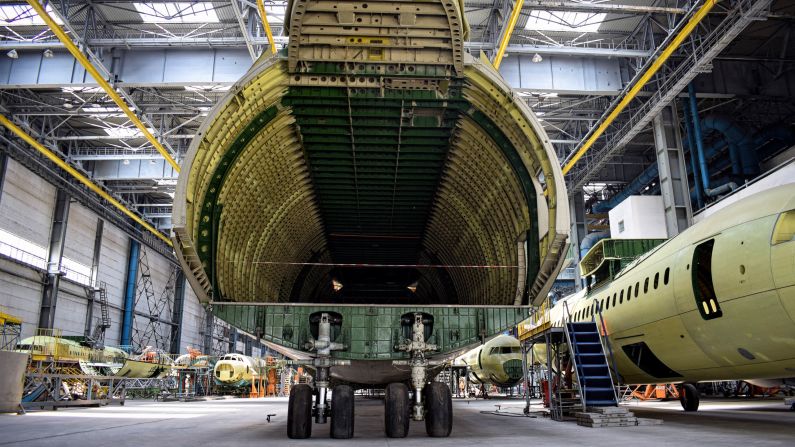 <strong>August:</strong> CNN Travel was granted an exclusive tour of the unfinished Antonov An-255 that sits in a hangar on the outskirts of Kiev. 