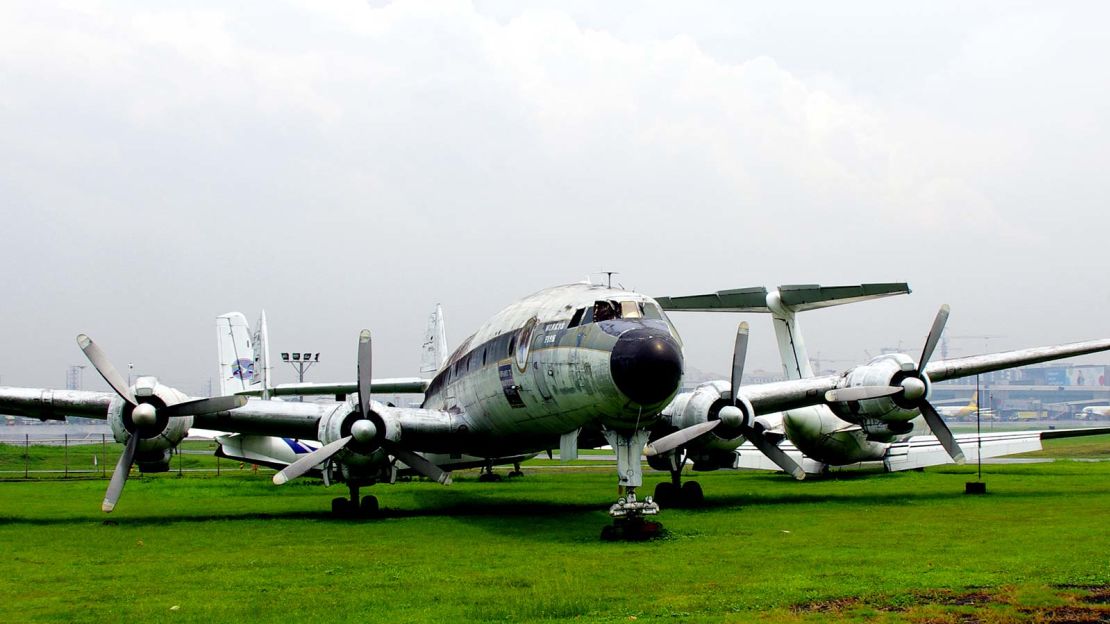 How the Super Constellation looked pre-restoration. 