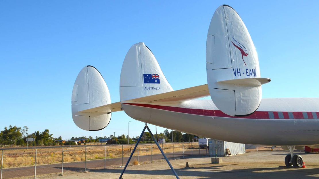 The tail of the Super Connie. 