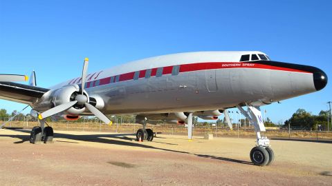 Super Constellation "Super Connie" plane restored by Qantas Founders Museum