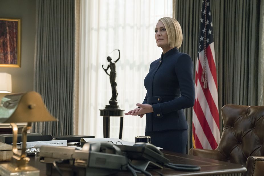 Claire Underwood — and "House of Cards" as a whole — searches for a clean slate in the sixth and final season of Netflix's political drama, its first since star Kevin Spacey was fired from the series amid allegations of sexual misconduct. If star Robin Wright's performance in the previous five seasons is any indication, it won't be hard to hail this chief. 