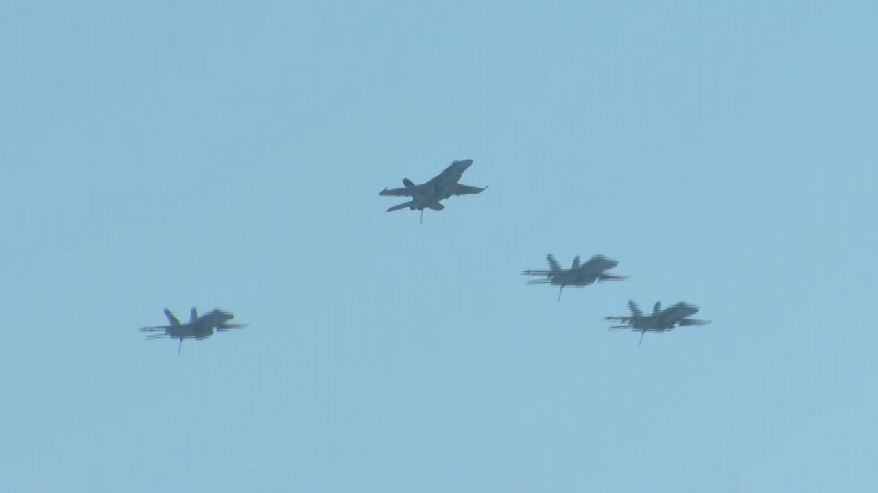 John McCain Flyover Annapolis September 2 2018 01