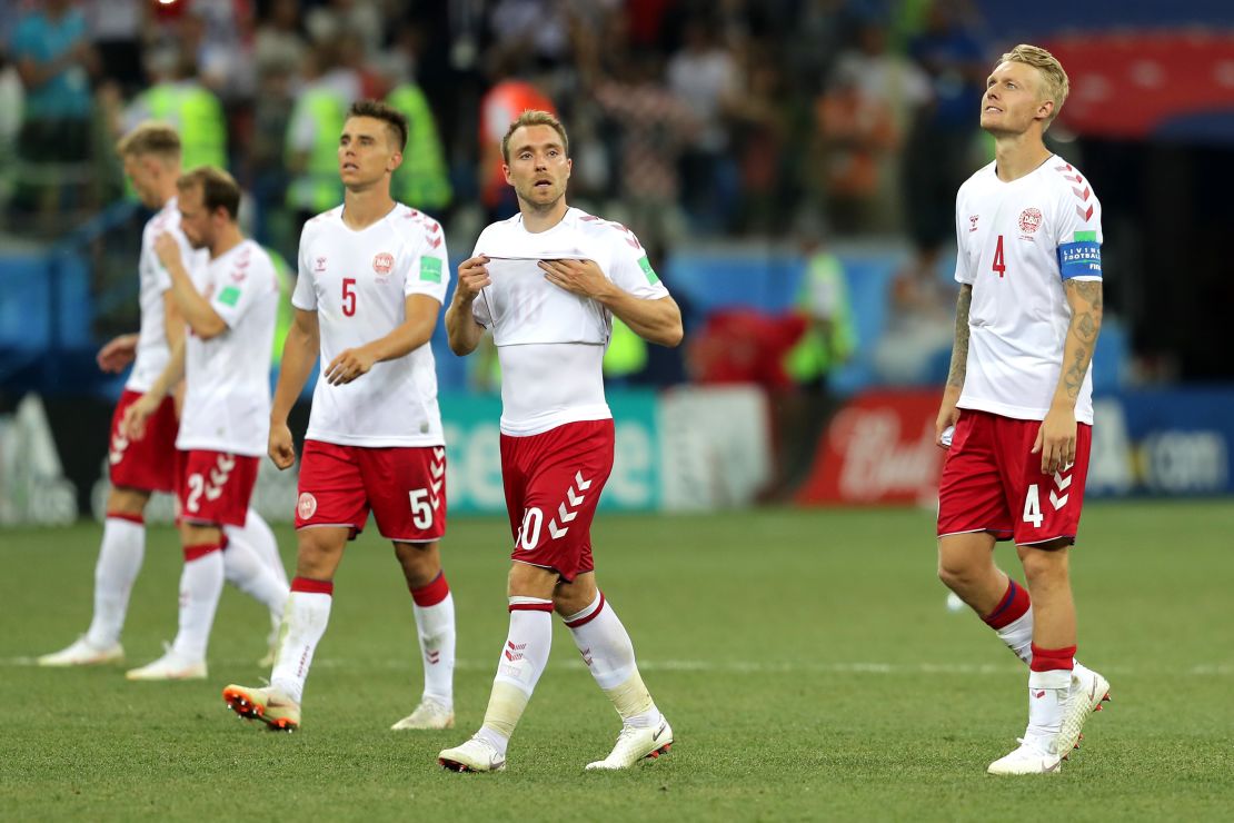 Denmark reached the last-16 at Russia 2018