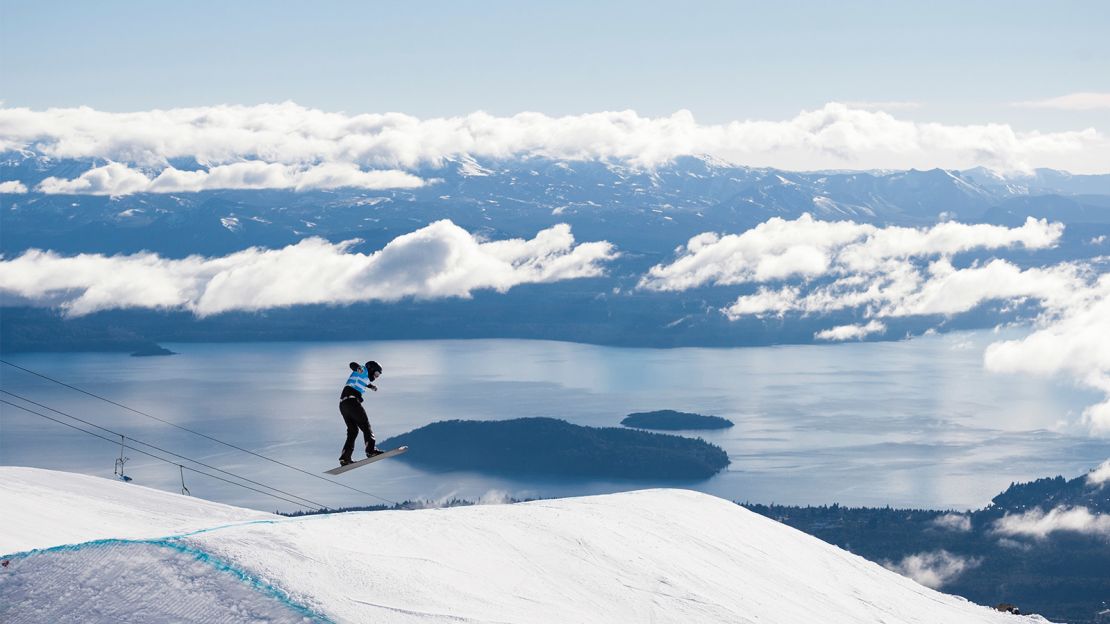 Bariloche is famous for winter sports like skiing and snowboarding.