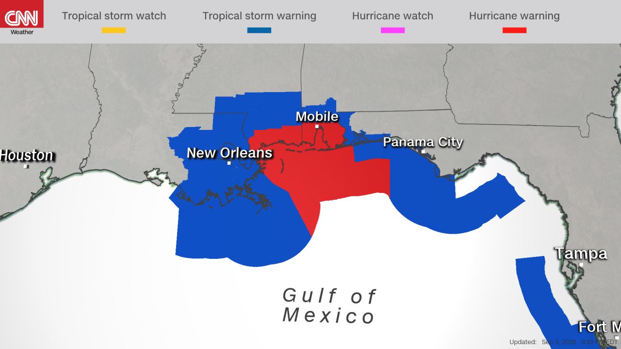 tropical storm Gordon map