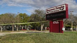 PARKLAND, FL - FEBRUARY 18:  Marjory Stoneman Douglas High School is seen on February 18, 2018 in Parkland, Florida. Police arrested 19 year old former student Nikolas Cruz for the mass shooting that killed 17 people on February 14.  (Photo by Joe Raedle/Getty Images)