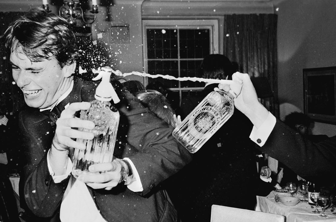 Clive Cooke at a party organised by Oliver Baxter, London, 1981 