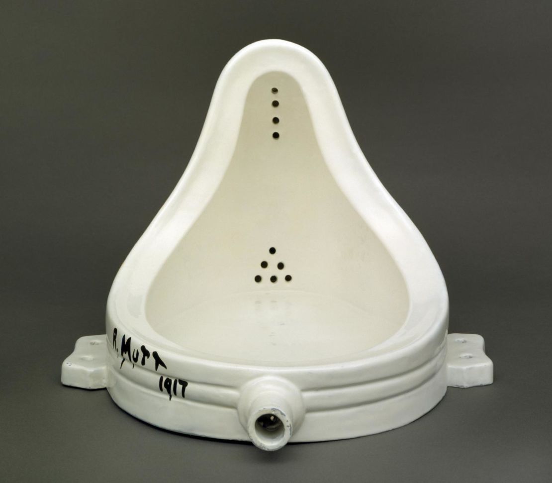 1964 replica of Marcel Duchamp's "Fountain" (1917). 