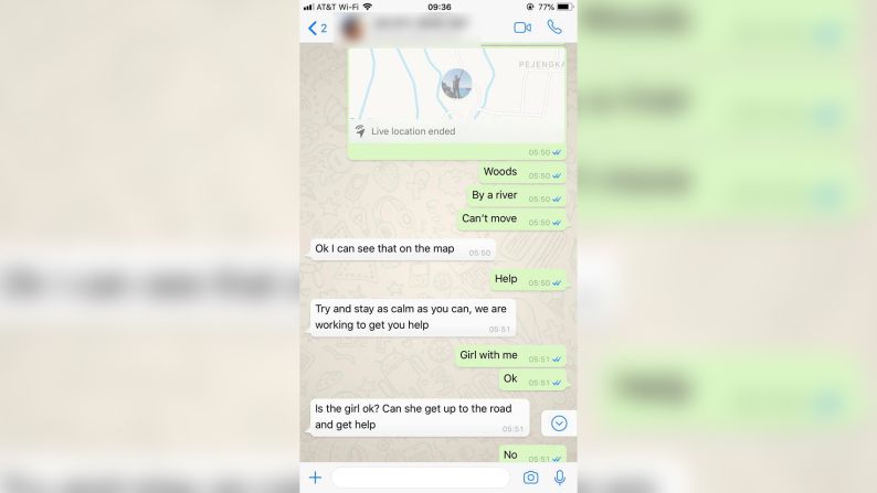 <strong>Friends to the rescue: </strong>Lythcott's network of friends quickly responded. Using a WhatsApp pin drop he managed to confirm his position to a contact who passed it on.