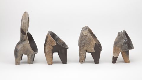 A selection of rhyta from Neolithic sites in Dalmatia.